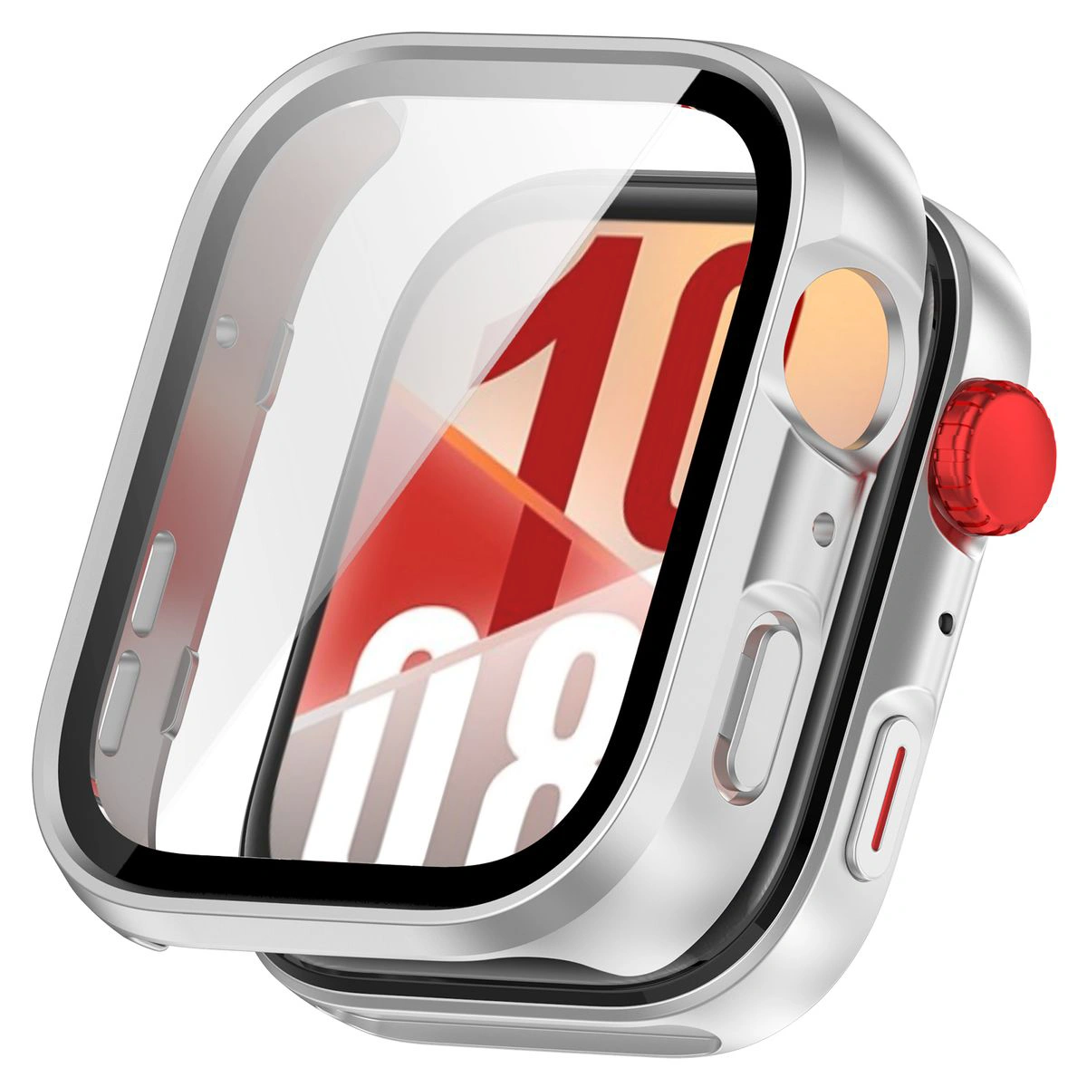 Wizualizacja nakładania etui Bizon Case Watch Adamo do Huawei Watch Fit 4